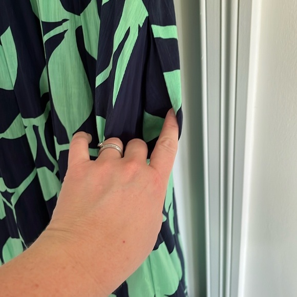 Anthropologie Maeve Casandra Maxi Dress in Navy and Green - Picture 6 of 7